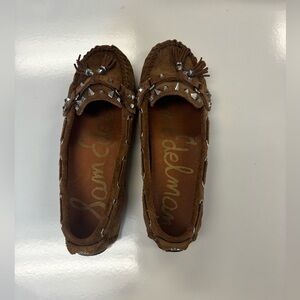Sam Edelman Suede Studded Driving Moccasins
